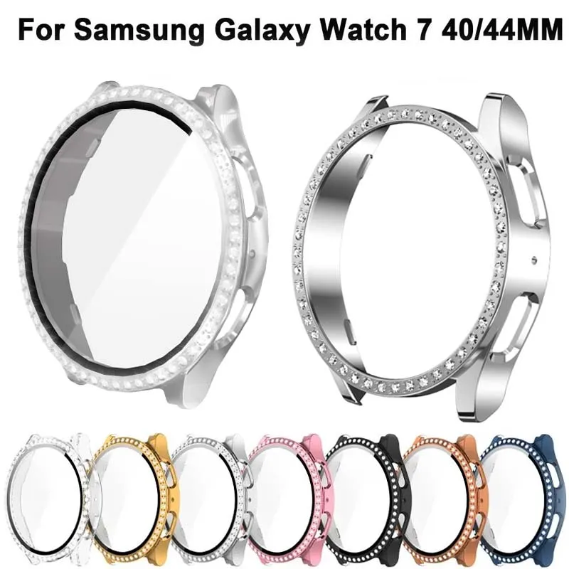 Samsung Smartwatch Accessories - Capa de Vidro e Diamante para