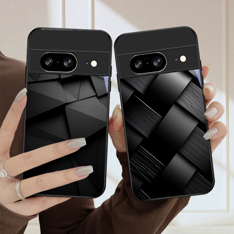Google Pixel 9 - Capa de Telefone em Vidro Preto