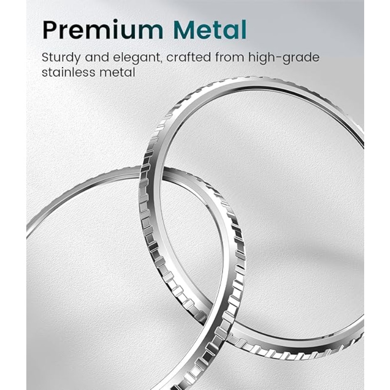 Samsung Smartwatch Accessories - Capa de moldura de metal para