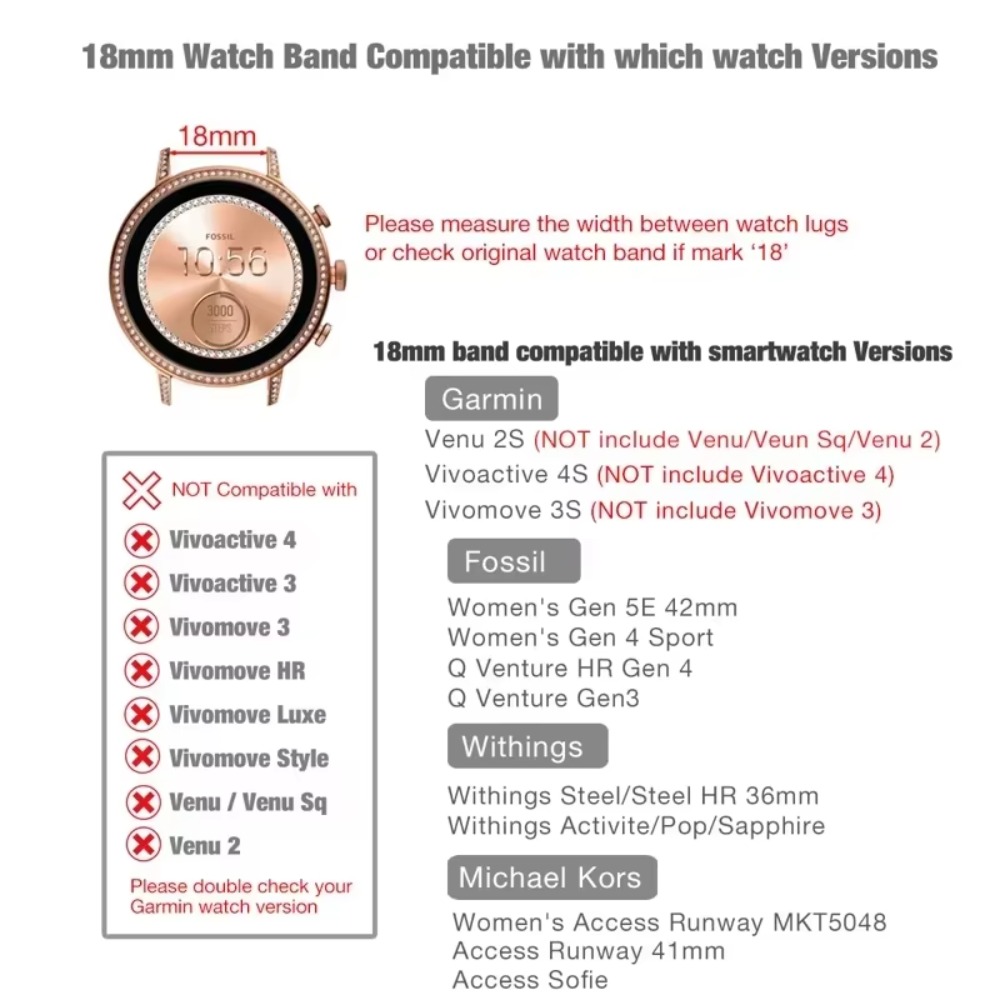 Pulseira de silicone de 18 mm  - Titan Smartwatch Accessories avaliação e preço