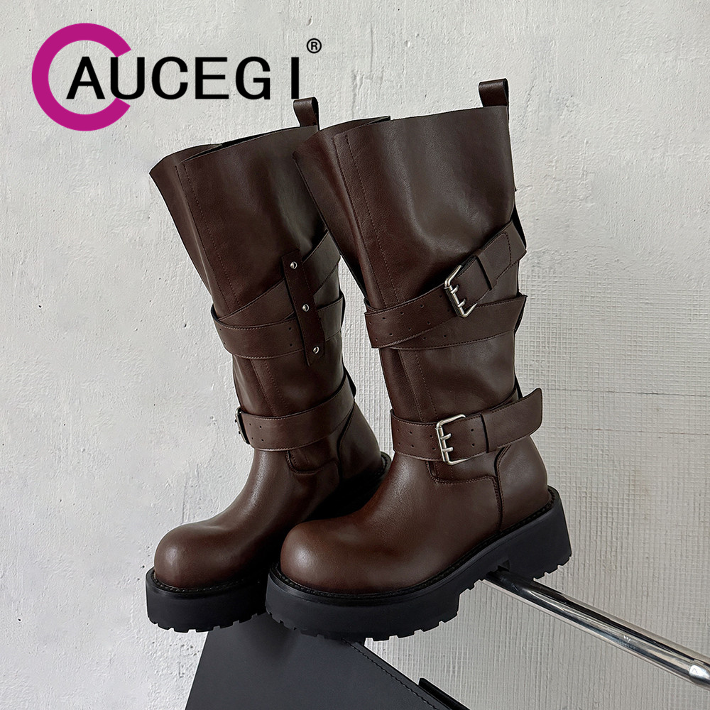 Aucegi couro genuíno plataform - Leather Classic Strap avaliação e preço