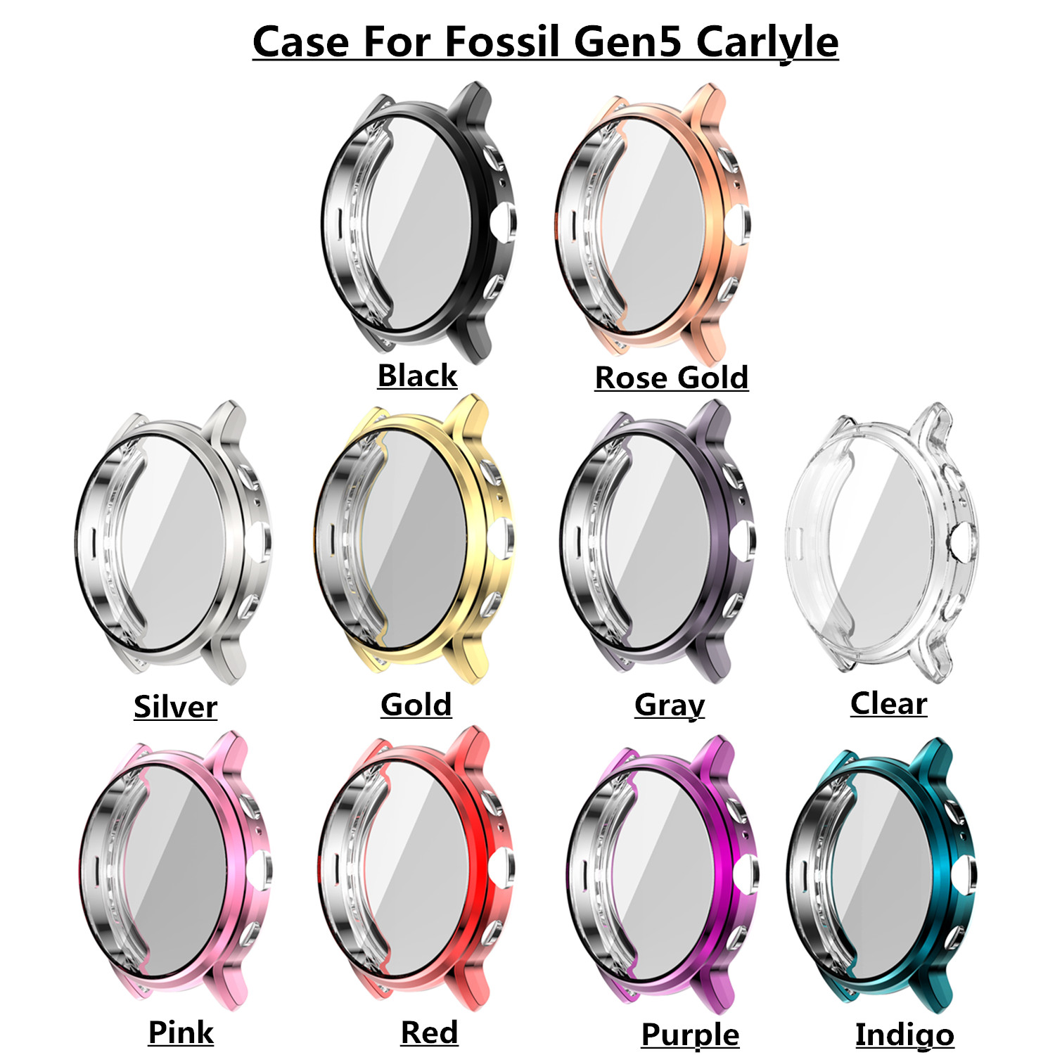 Capa protetora tpu para fossil - Fossil Smartwatch Accessories avaliação e preço