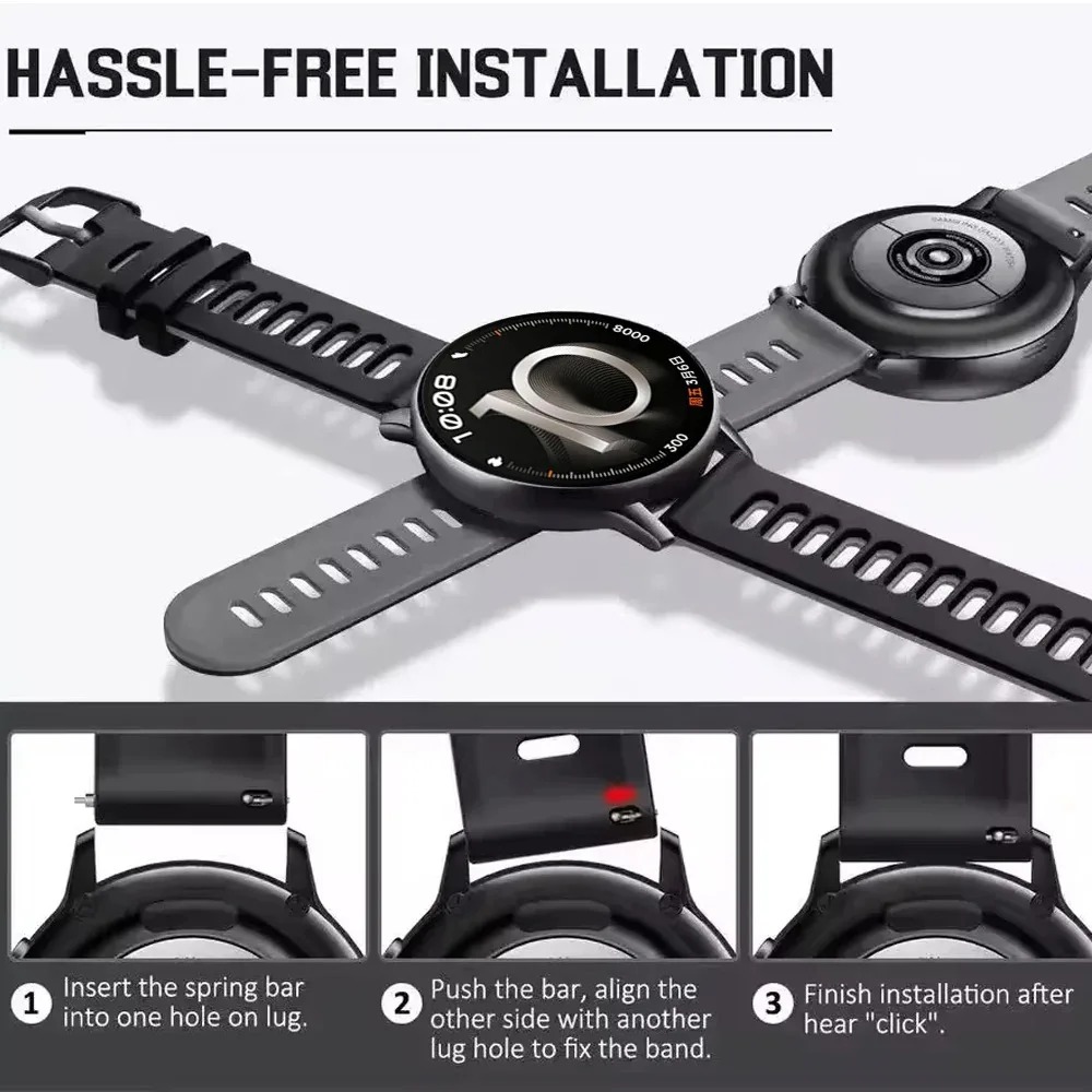 Pulseira de Silicone de 20mm 2 - Smartwatch X2 avaliação e preço