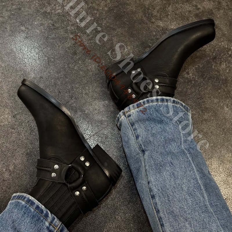 Botas de cano curto masculinas - Leather Classic Strap avaliação e preço